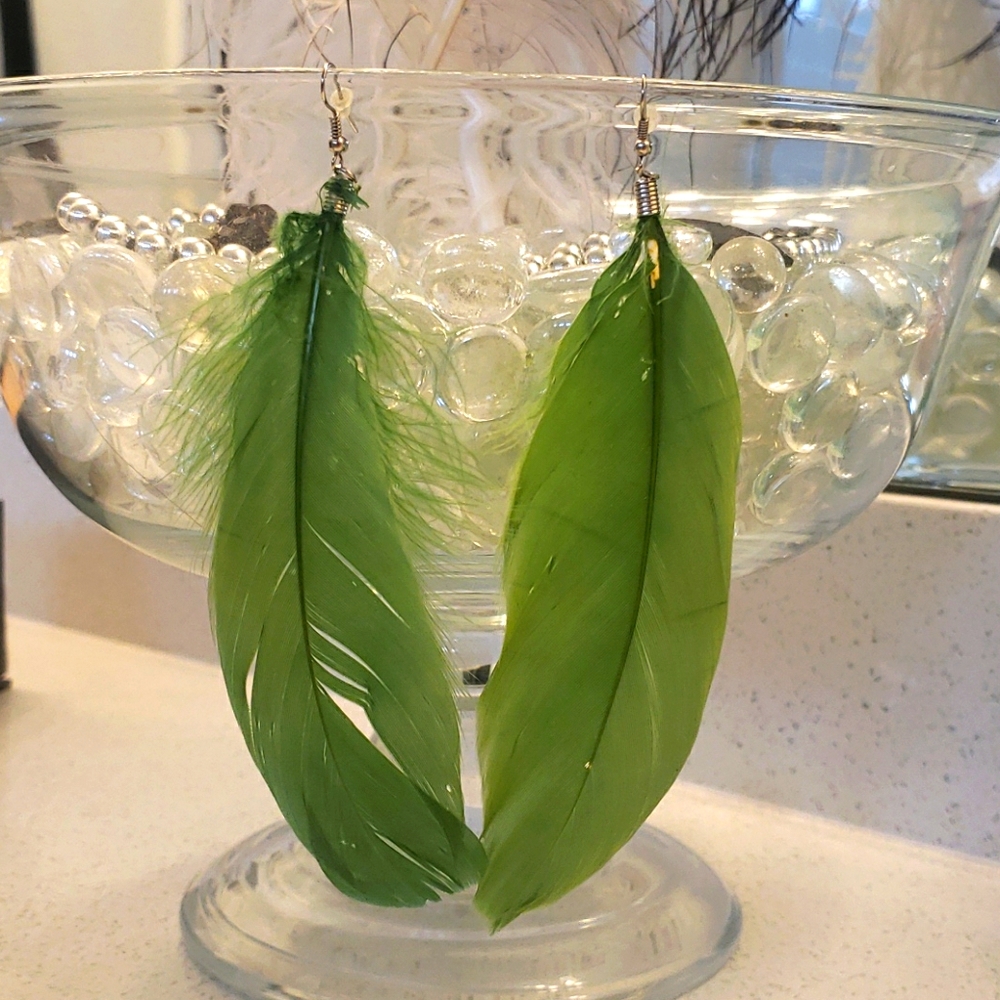 Beautiful  Feather Earings